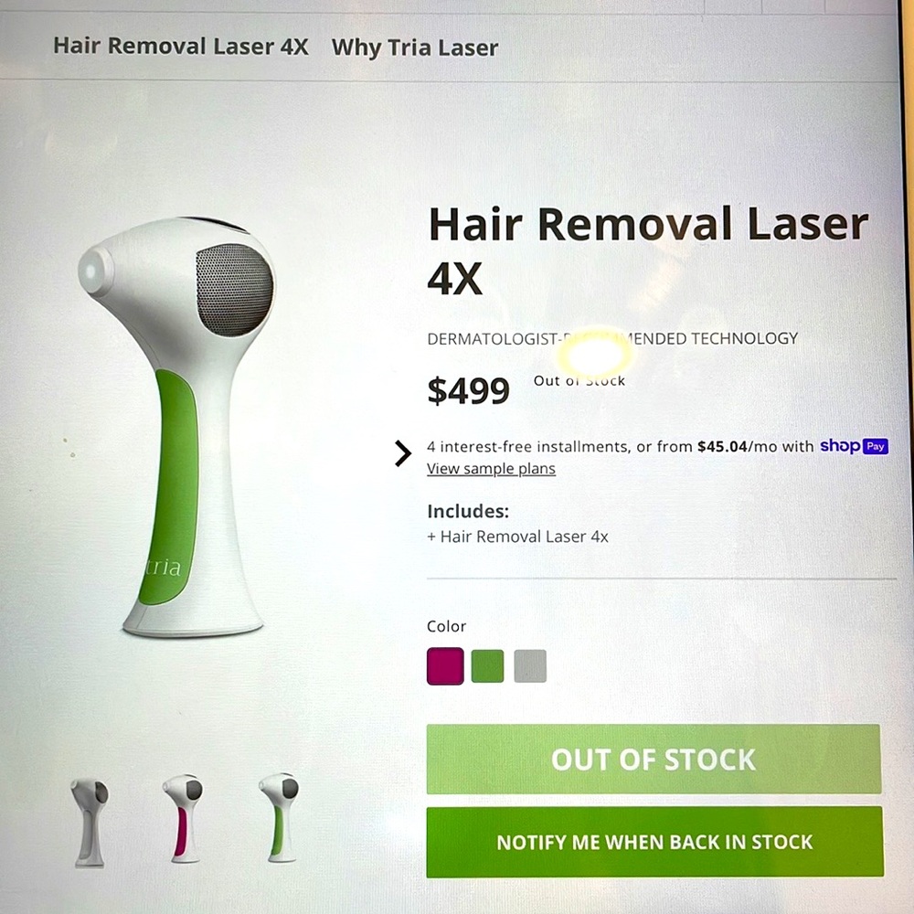 Laser hair removal